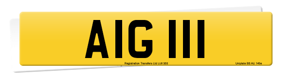 Registration number AIG 111